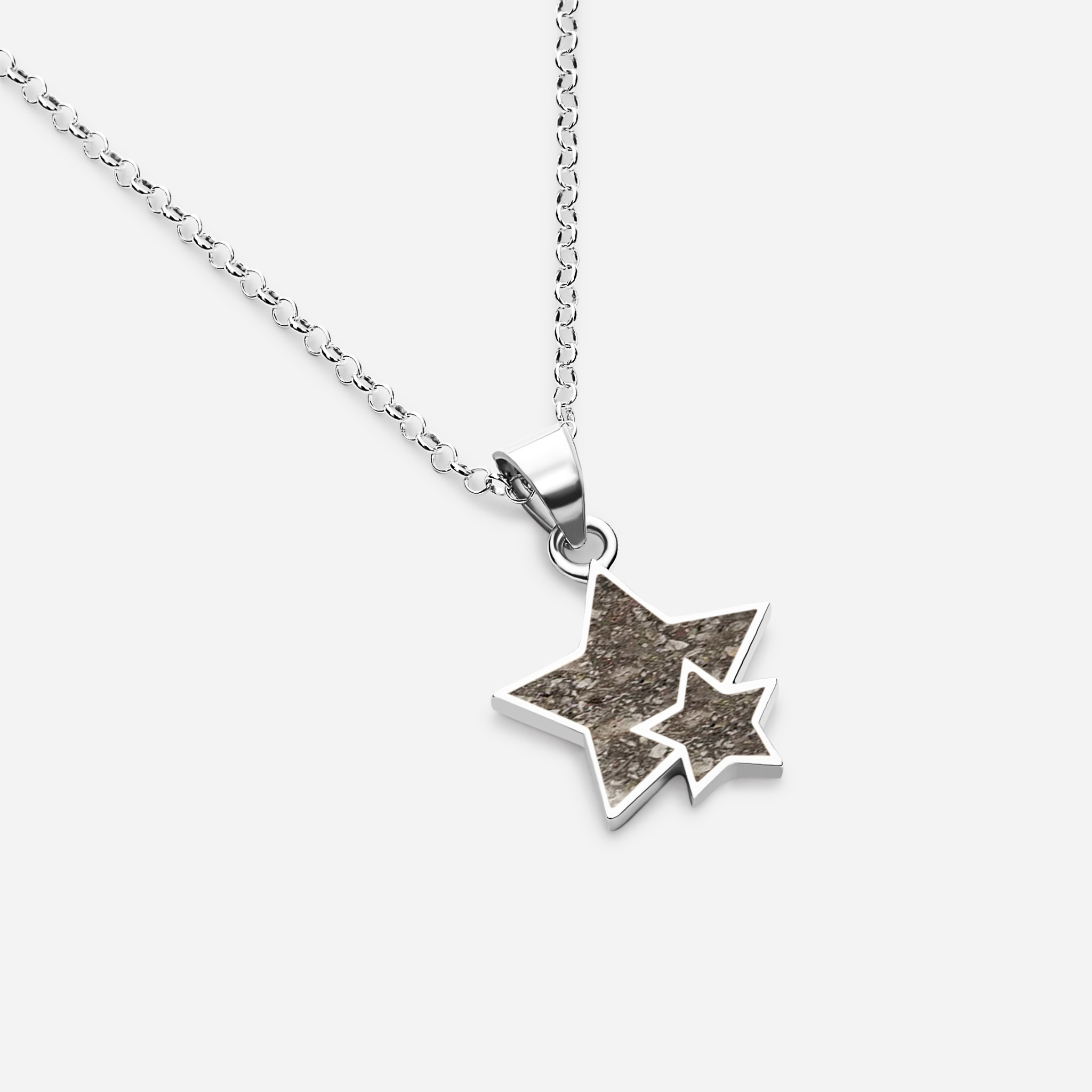 Colgante estrellas de cenizas