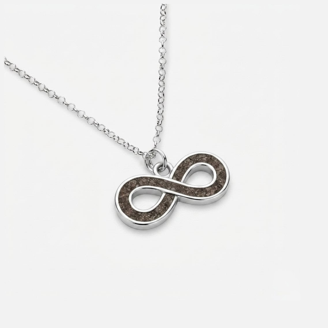 Colgante mini infinito de cenizas